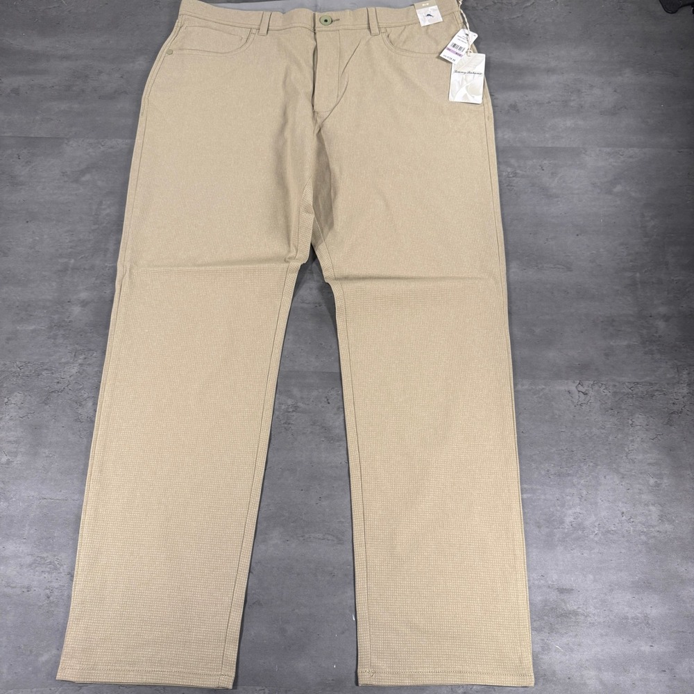 Tommy Bahama Pants Mens 38x32 Bahama Coast 5 Pocket Stone Khaki Stretch NEW $138